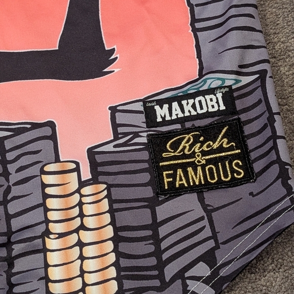 Daffy Duck Makobi Rich & Famous Jersey Always Stackin Stacks #36 Duck 2X - Picture 3 of 9